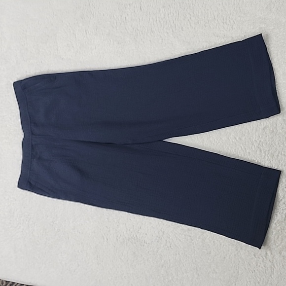 Talbots Airy Gauze Pull-On Coastal Pants With Pockets Large Petite - Picture 3 of 11